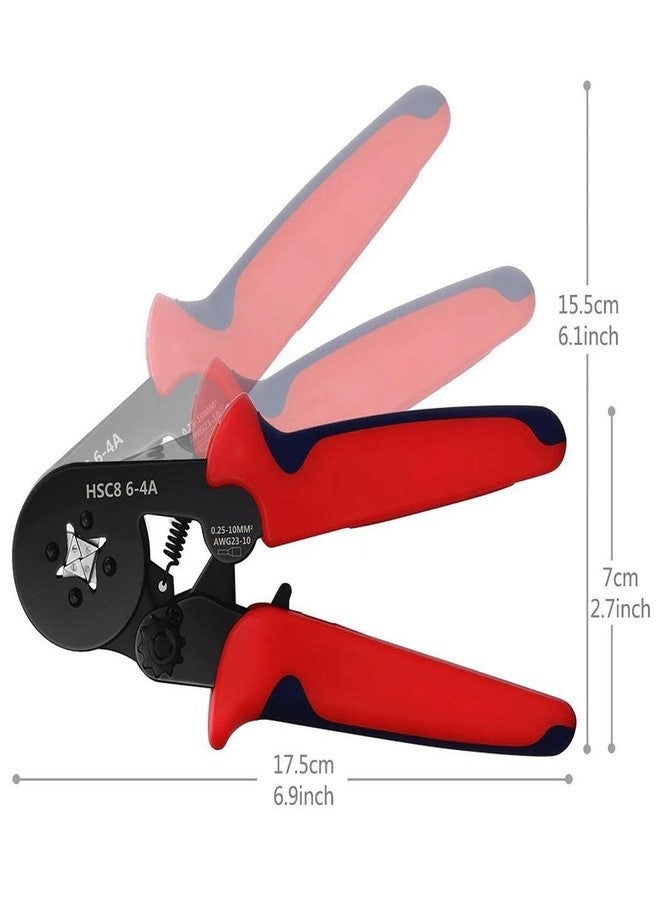 Massmot HSC8 6-4A, 0.25-10m㎡ AWG23-7 Wire Stripper Self Adjusting Crimping Plier Ratcheting Ferrule Crimper Tool, Crimpers Pliers - Image 4